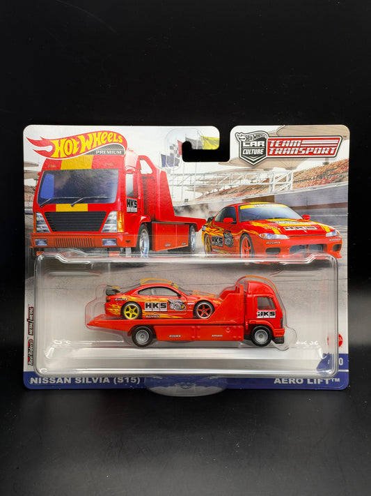 HOT WHEELS - NISSAN SILVIA S15 / AERO LIFT (2022) - TEAM TRANSPORT #40