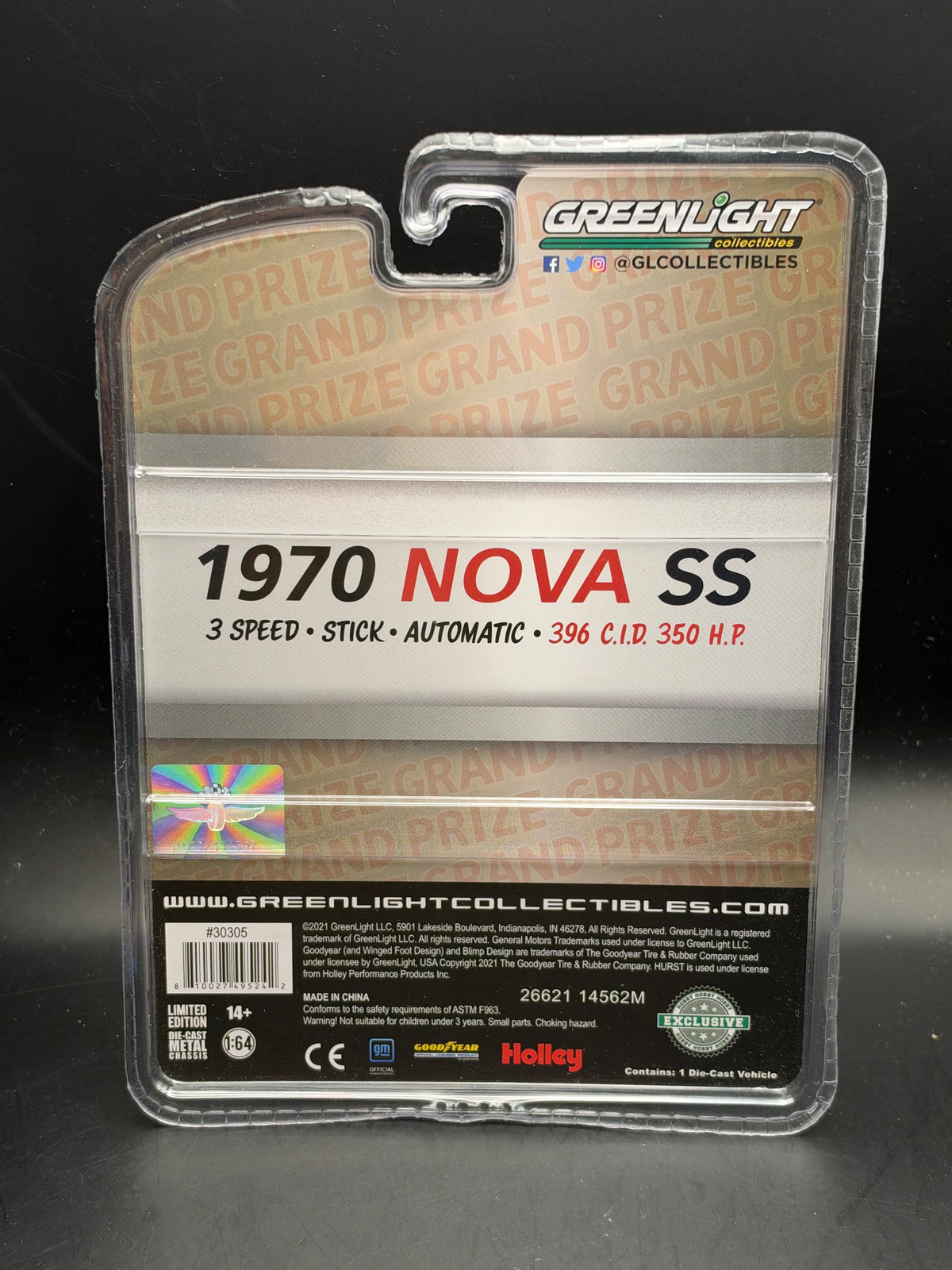 GREENLIGHT - 1970 CHEVROLET NOVA SS - HURST A MATIC - HOBBY HOBBY EXCLUSIVE
