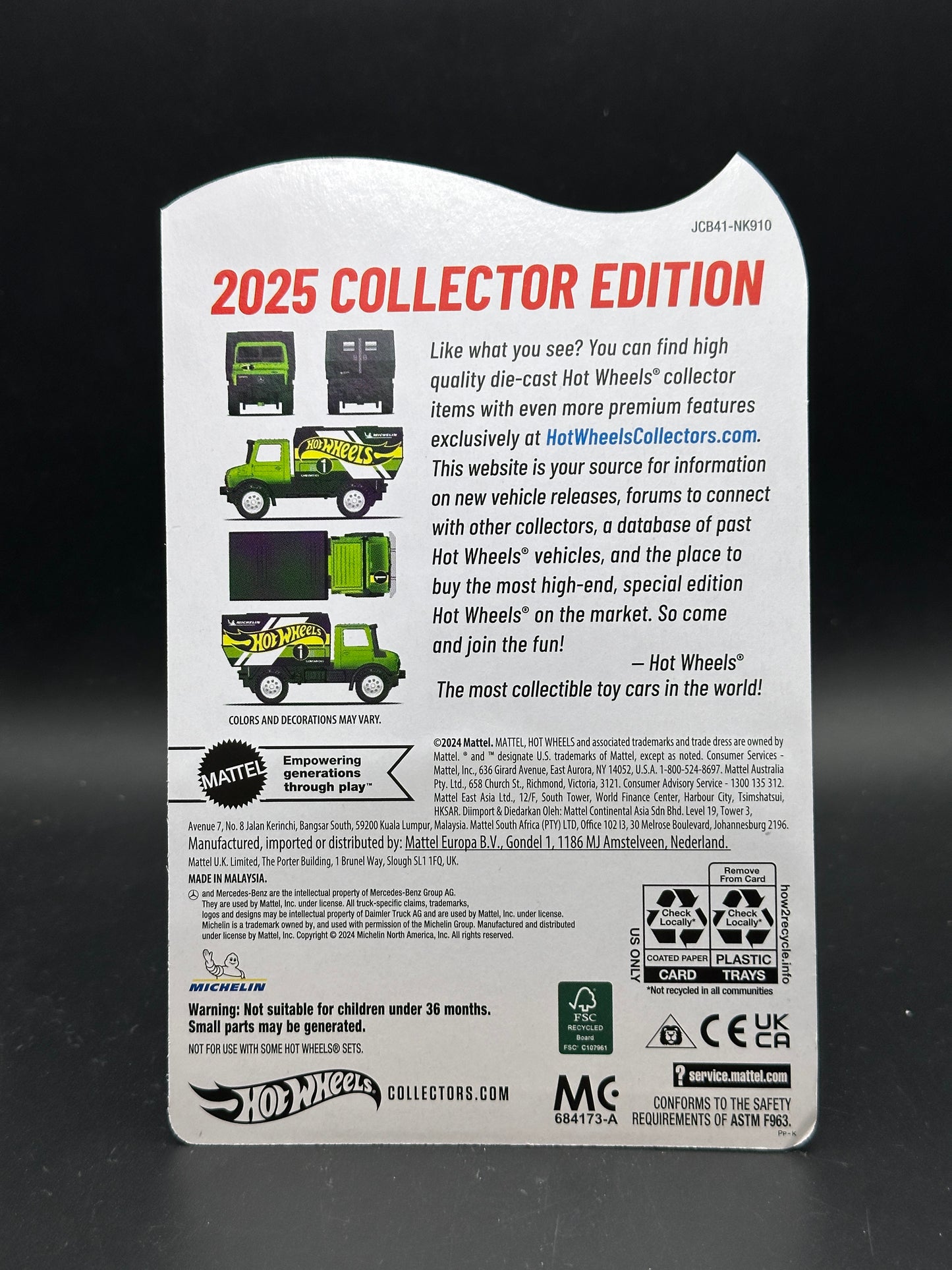 HOT WHEELS - MERCEDES BENZ UNIMOG U 1300L (2025) - COLLECTOR EDITION