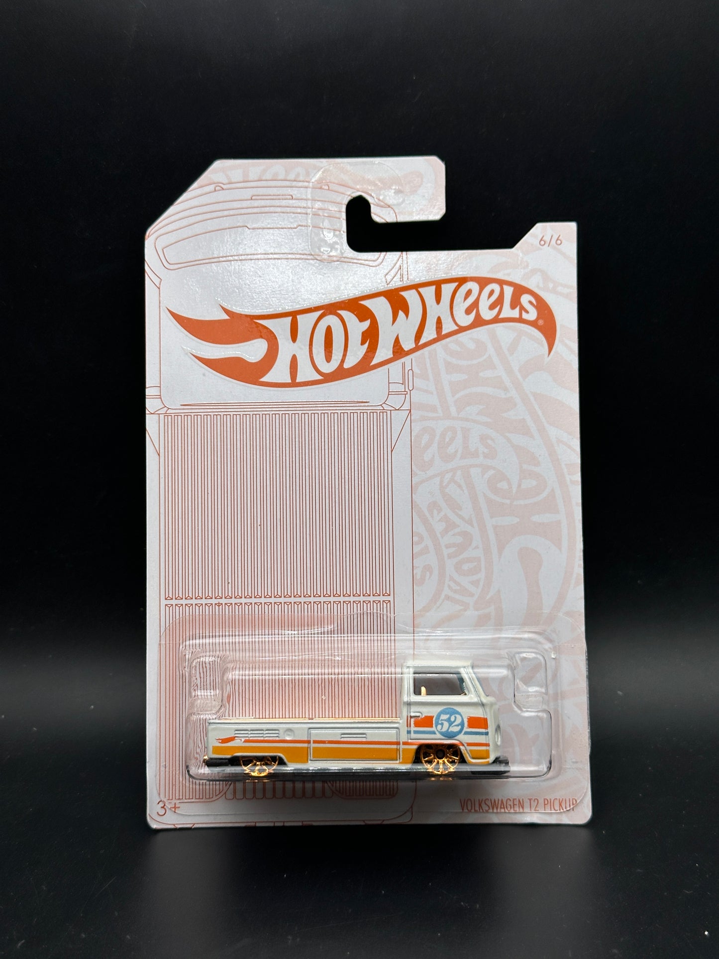 HOT WHEELS - VOLKSWAGEN T2 PICKUP (2020) - ANNIVERSARY PEARL AND CHROME SERIES 6/6