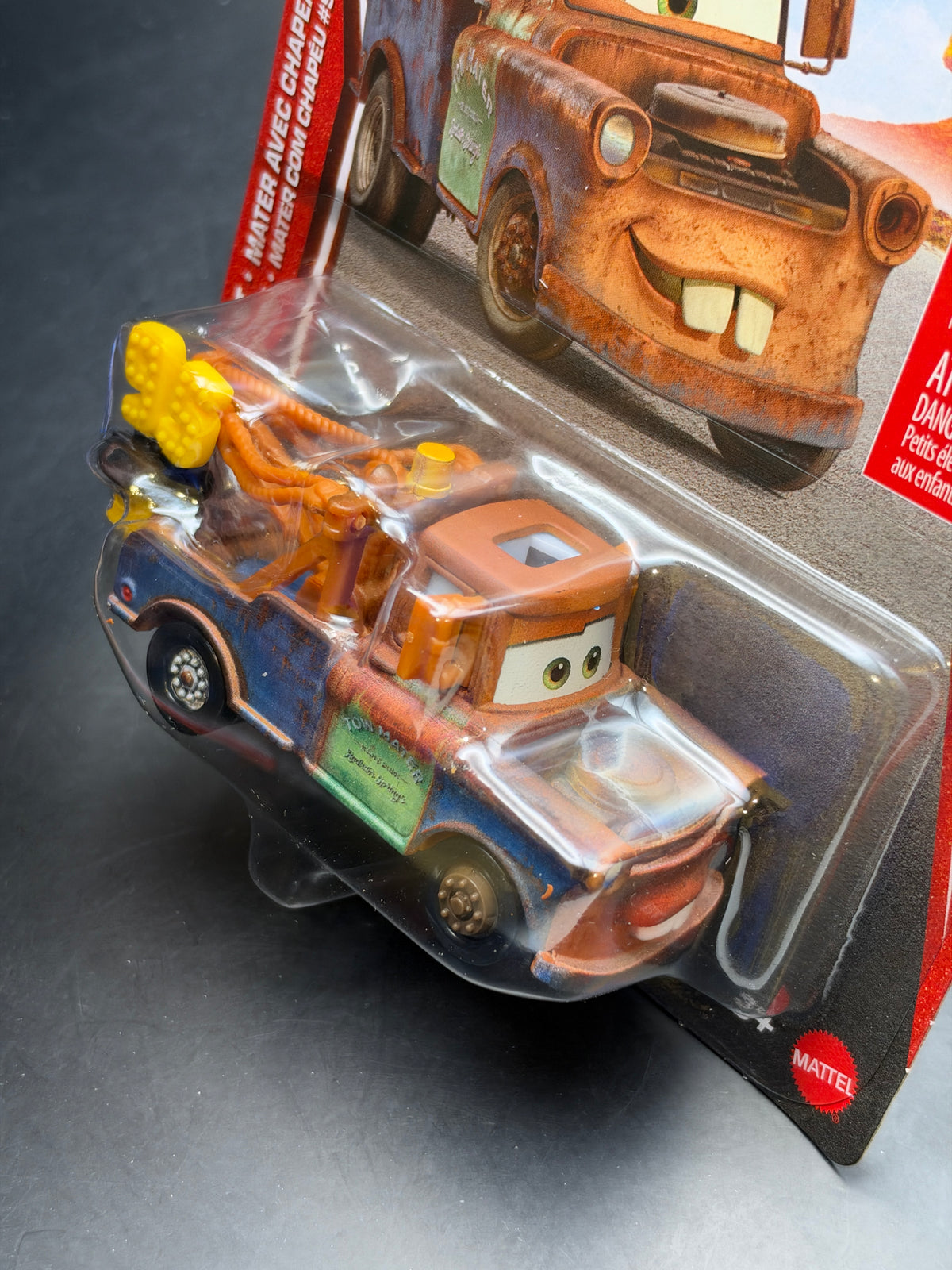 DISNEY PIXAR CARS 20th ANNIVERSARY - MATER WITH #95 HAT - DIECAST
