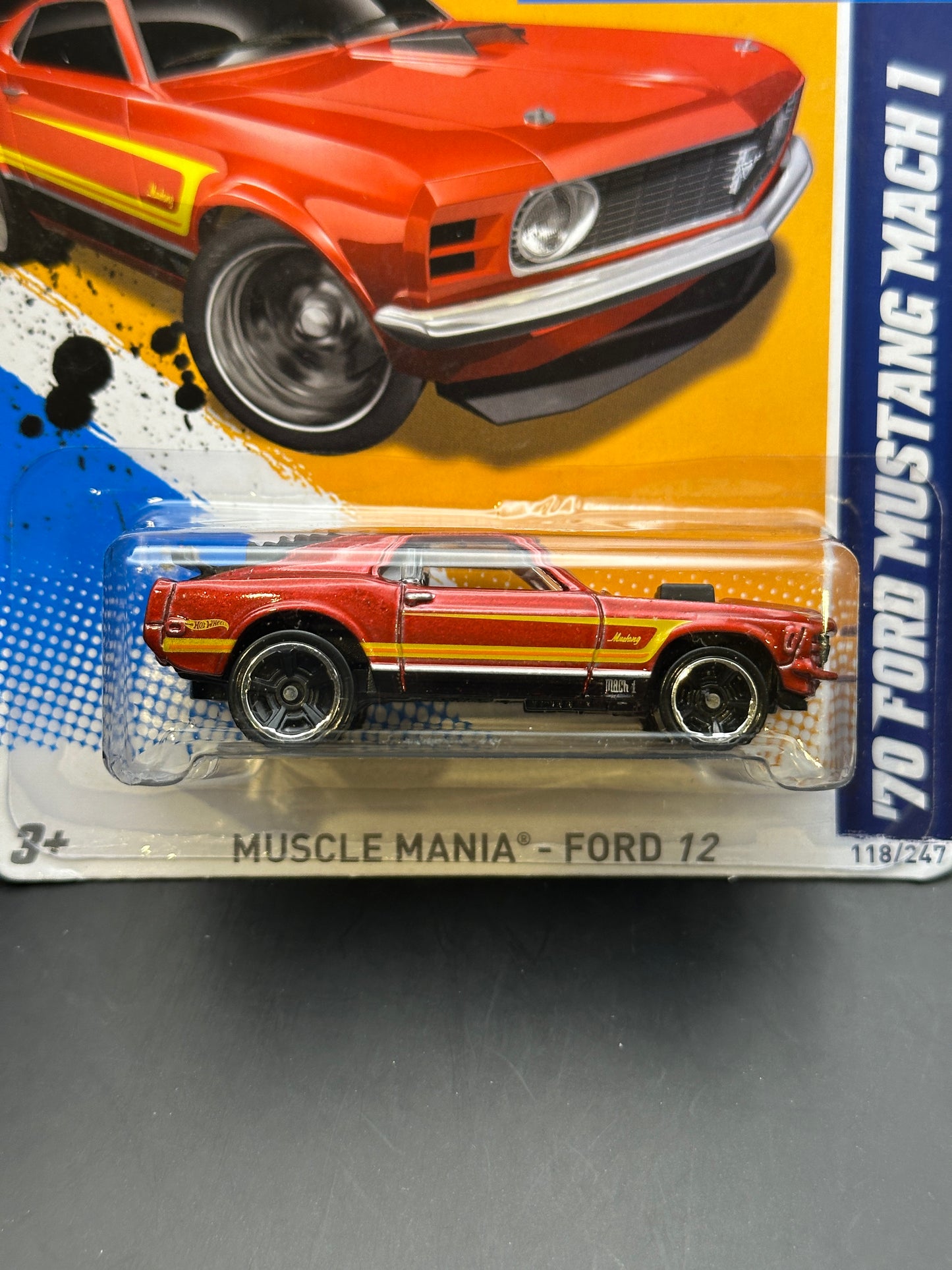 HOT WHEELS - 70 FORD MUSTANG MACH 1 (2012) - HW MUSCLE MANIA 8/10