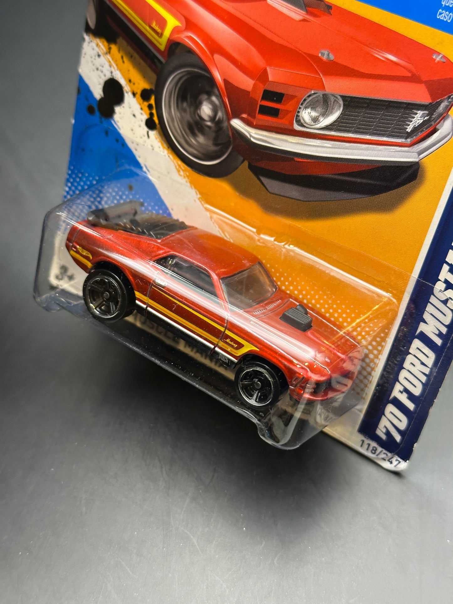 HOT WHEELS - 70 FORD MUSTANG MACH 1 (2012) - HW MUSCLE MANIA 8/10