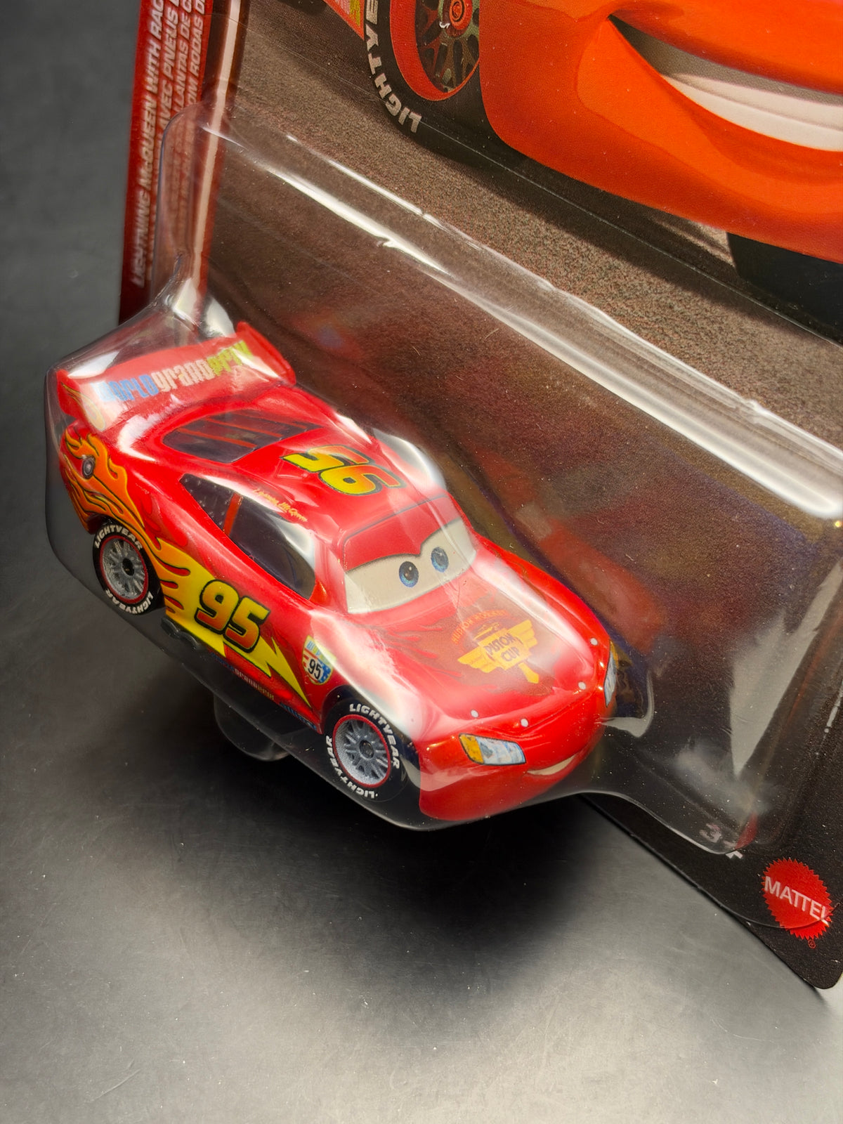 DISNEY PIXAR CARS 20th ANNIVERSARY - LIGHTNING MCQUEEN WITH RACING WHEELS - DIECAST