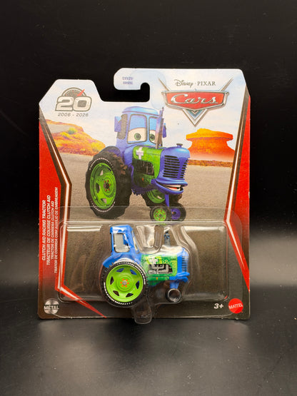 DISNEY PIXAR CARS 20th ANNIVERSARY - CLUTCH AID RACING TRACTOR - DIECAST