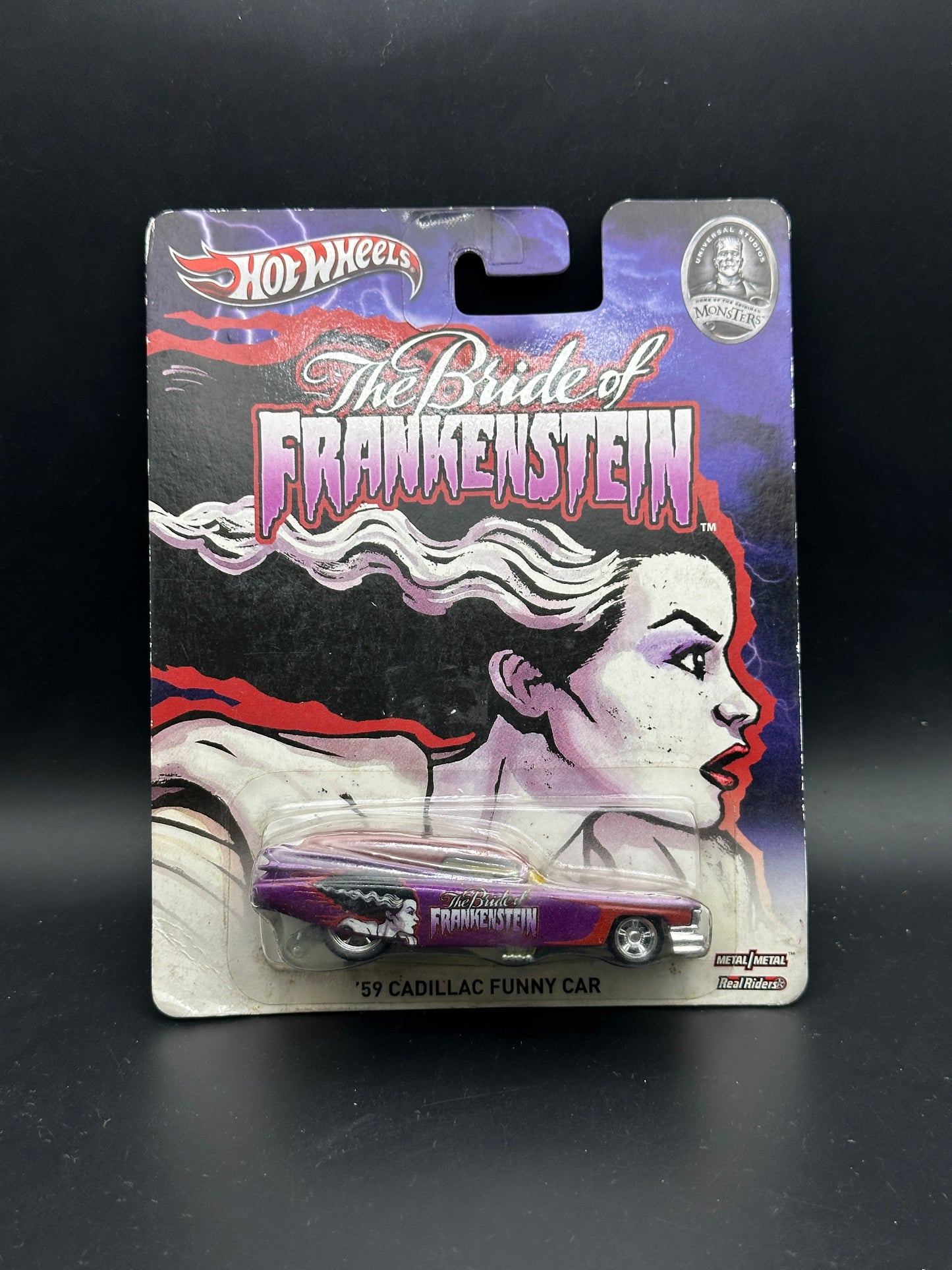 HOT WHEELS - 59 CADILLAC FUNNY CAR (2013) - UNIVERSAL MONSTERS - POP CULTURE