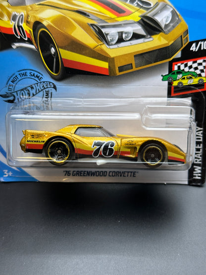 HOT WHEELS - 76 GREENWOOD CORVETTE (2020) - HW RACE DAY 4/10