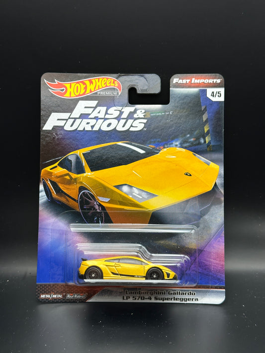 HOT WHEELS - LAMBORGHINI GALLARDO LP 570-4 SUPERLEGGERA (2019) - FAST & FURIOUS: FAST IMPORTS 4/5