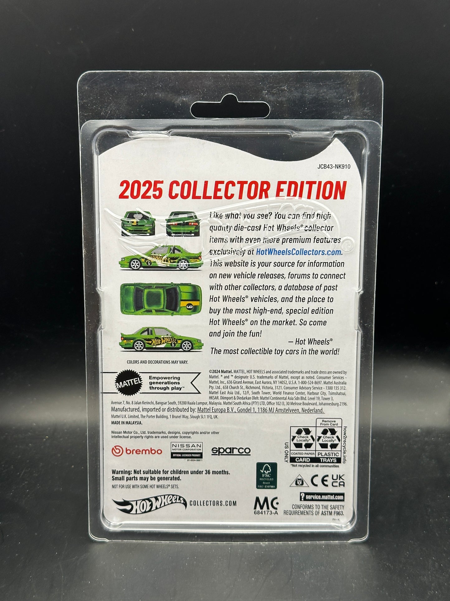 HOT WHEELS - 91 NISSAN SENTRA SE-R (2025) - COLLECTOR EDITION