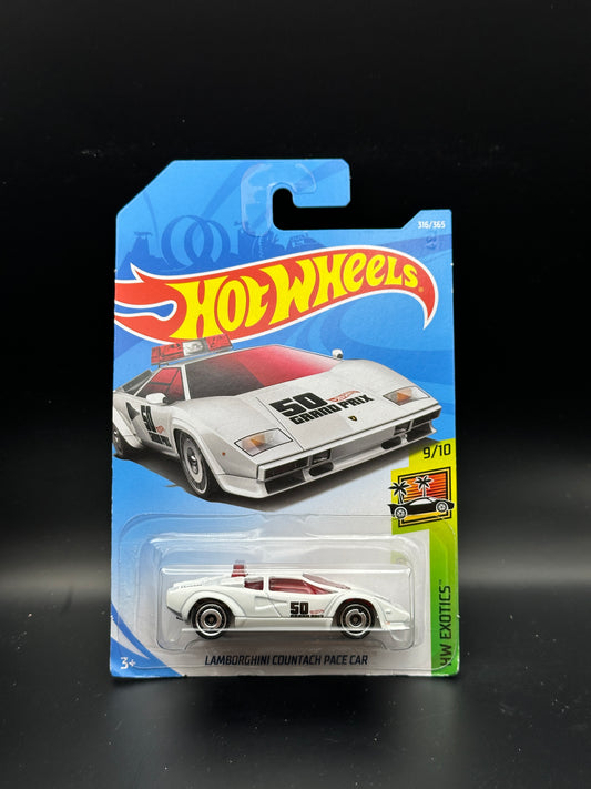 HOT WHEELS - LAMBORGHINI COUNTACH PACE CAR (2018) - HW EXOTICS 9/10