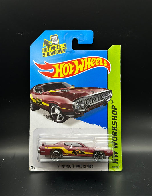 HOT WHEELS - 71 PLYMOUTH ROAD RUNNER (2014) - HW WORKSHOP