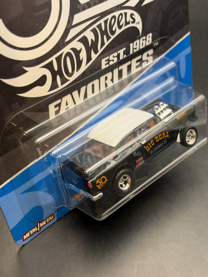 DAMAGED - HOT WHEELS - 55 CHEVY BEL AIR GASSER (2018) - HW 50th ANNIVERSARY FAVORITES 8/10 - CHASE