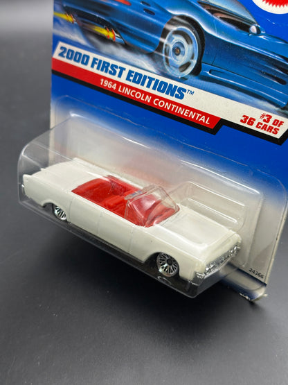 HOT WHEELS - 1964 LINCOLN CONTINENTAL CONVERTIBLE (2000) - HW 2000 FIRST EDITIONS 3/36