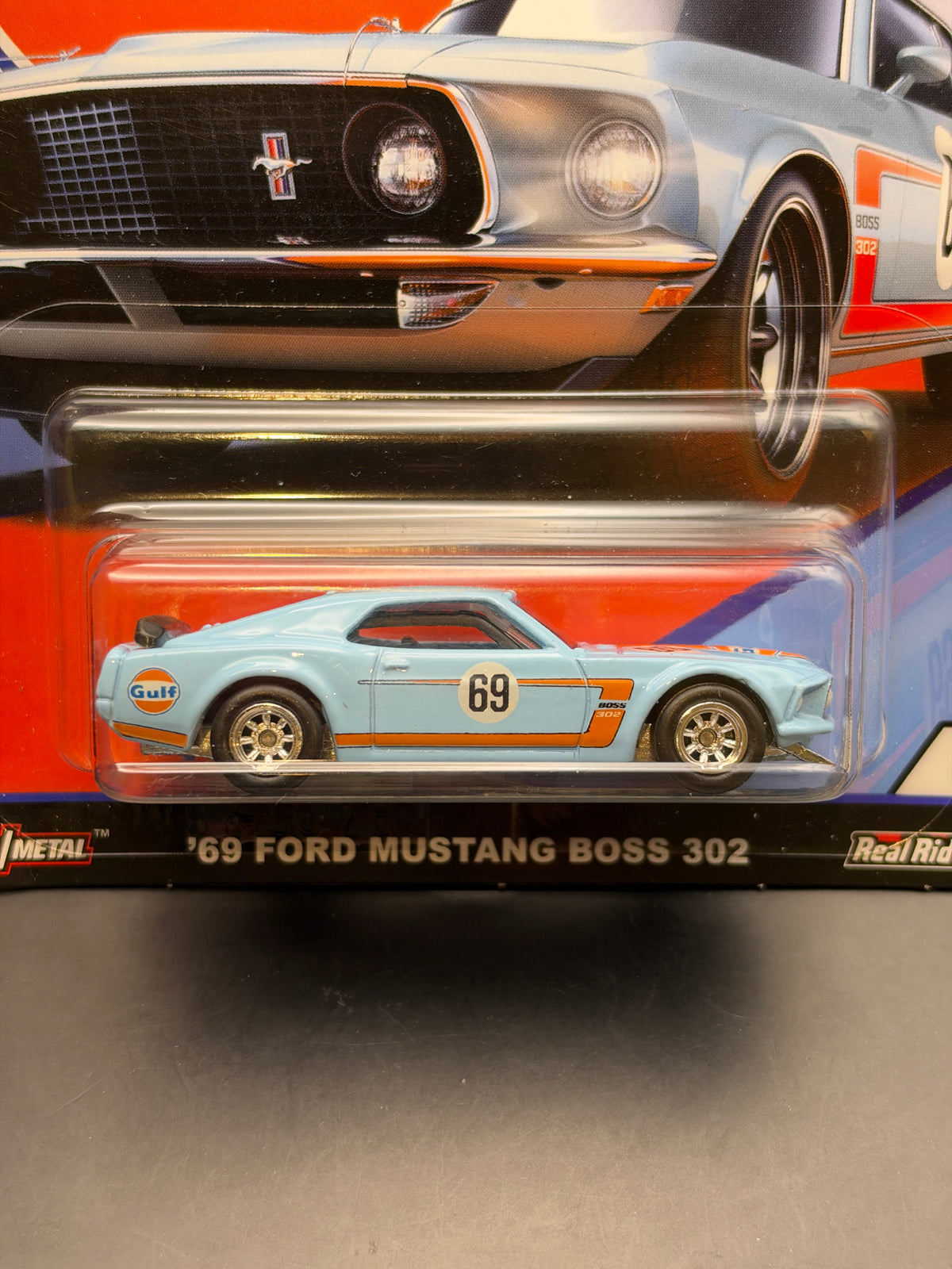 HOT WHEELS - 69 FORD MUSTANG BOSS 302 (2019) - CAR CULTURE - GULF 2/5