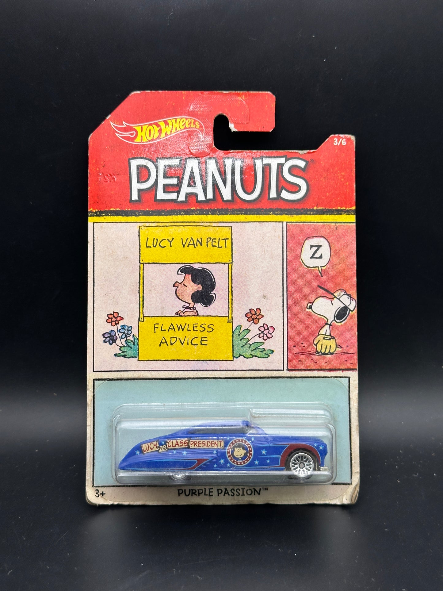 HOT WHEELS - PURPLE PASSION (2017) - PEANUTS SERIES 3/6