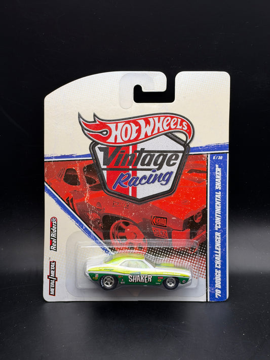 HOT WHEELS - 70 DODGE CHALLENGER “CONTINENTAL SHAKER” (2011) - VINTAGE RACING 6/30