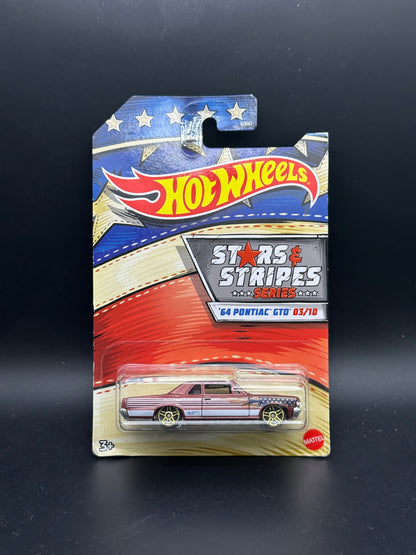 HOT WHEELS - 64 PONTIAC GTO (2020) - STARS AND STRIPE SERIES 3/10