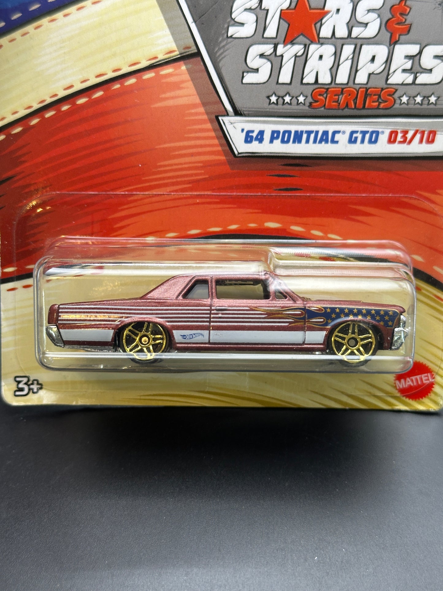 HOT WHEELS - 64 PONTIAC GTO (2020) - STARS AND STRIPE SERIES 3/10