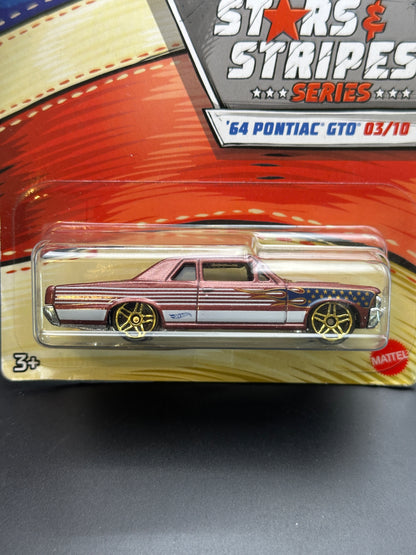 HOT WHEELS - 64 PONTIAC GTO (2020) - STARS AND STRIPE SERIES 3/10