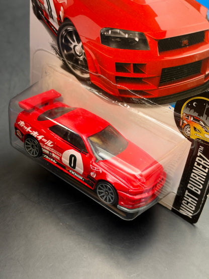 HOT WHEELS - NISSAN SKYLINE GTR BNR34 (2016) - HW NIGHT BURNERZ 3/10