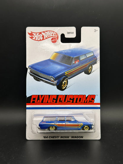 HOT WHEELS - 64 CHEVY NOVA WAGON (2021) - FLYING CUSTOM SERIES