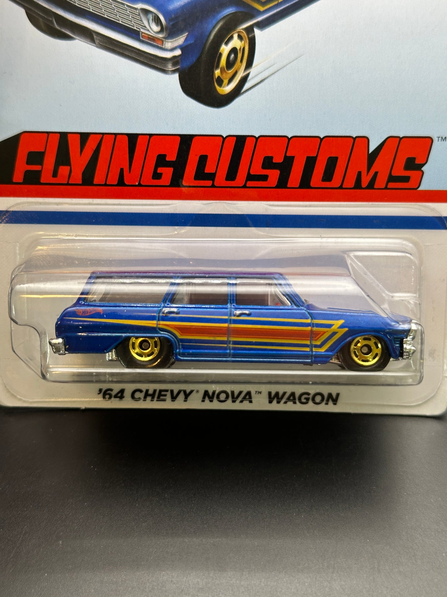 HOT WHEELS - 64 CHEVY NOVA WAGON (2021) - FLYING CUSTOM SERIES