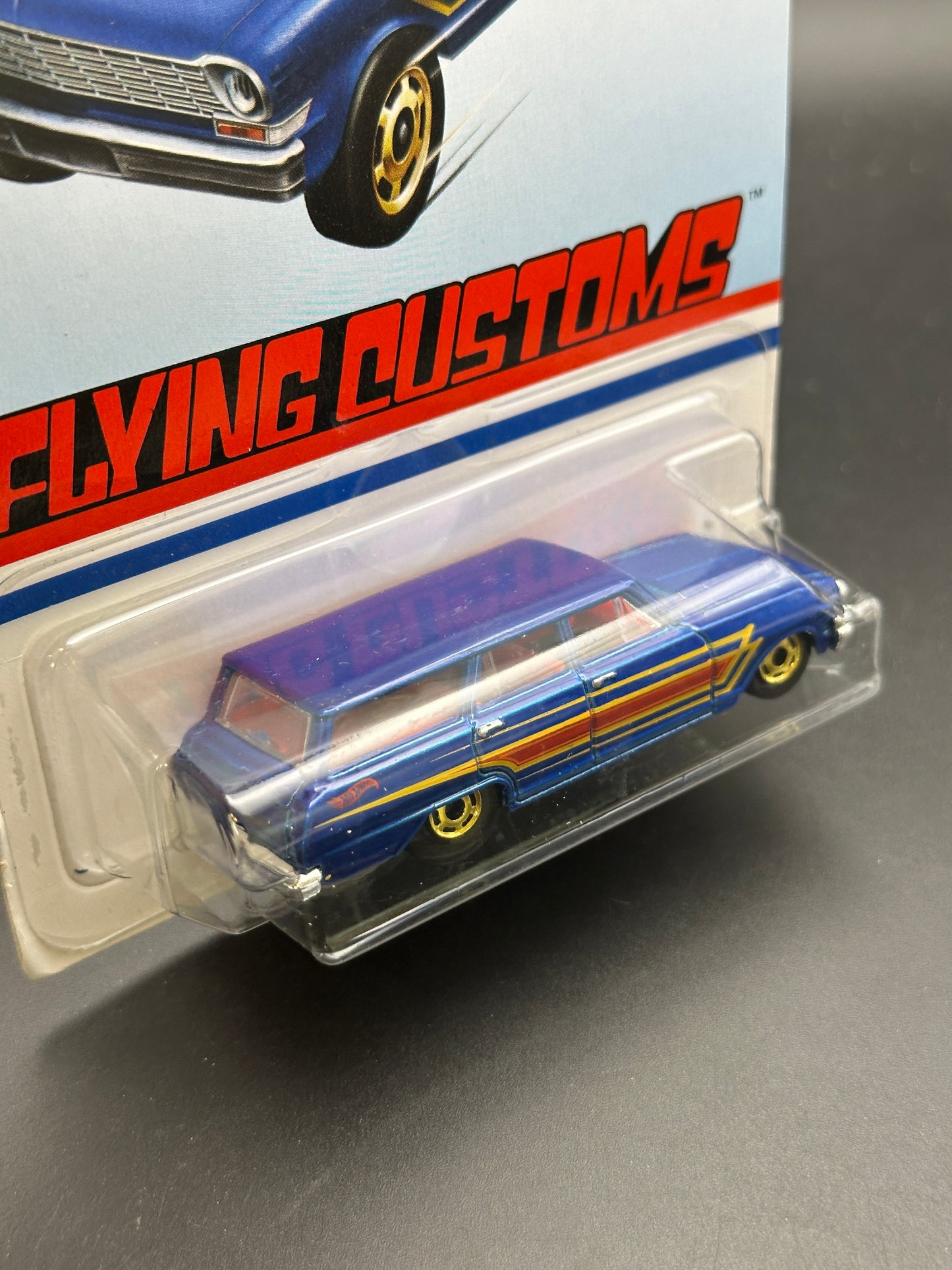 HOT WHEELS - 64 CHEVY NOVA WAGON (2021) - FLYING CUSTOM SERIES