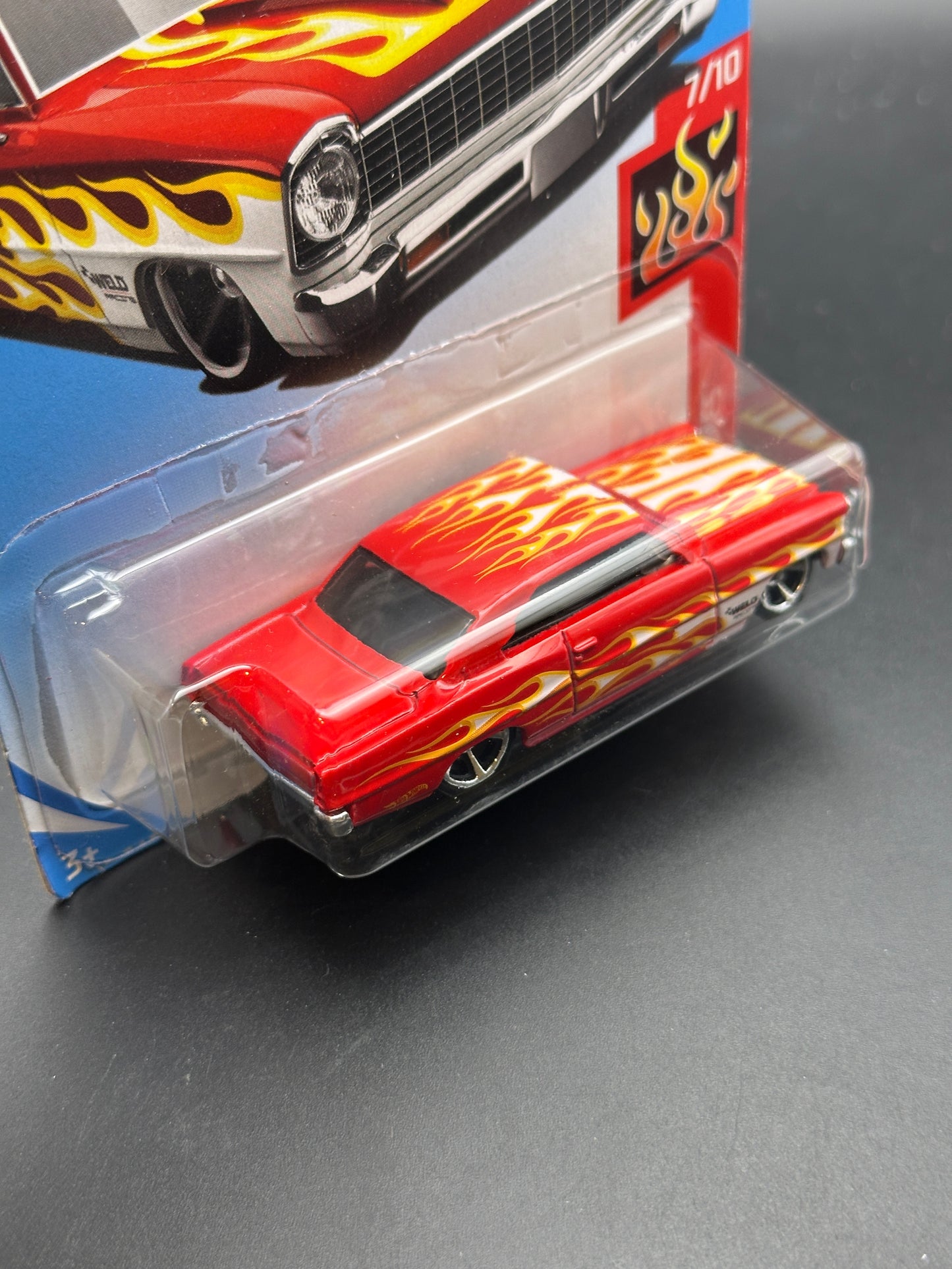 HOT WHEELS - 66 CHEVY NOVA (2019) - HW FLAMES 7/10