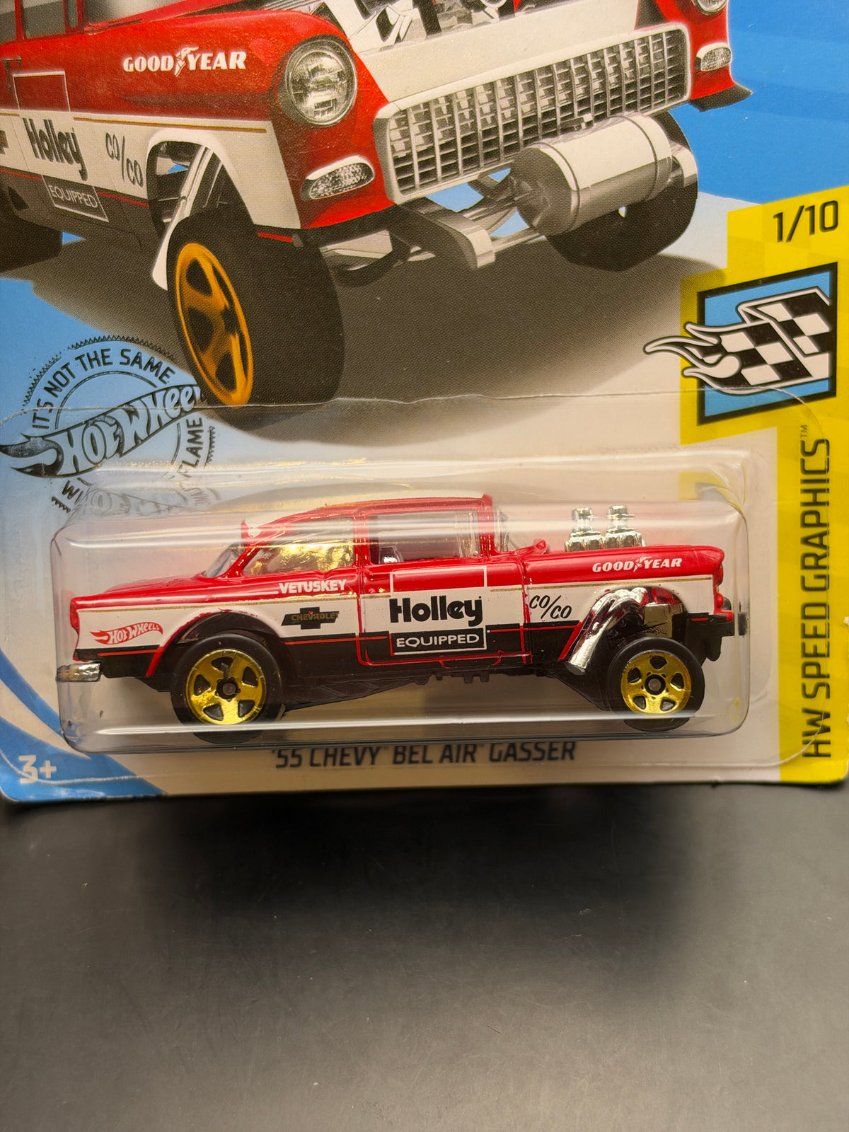 HOT WHEELS - 55 CHEVY BEL AIR GASSER (2019) - HW SPEED GRAPHICS 1/10