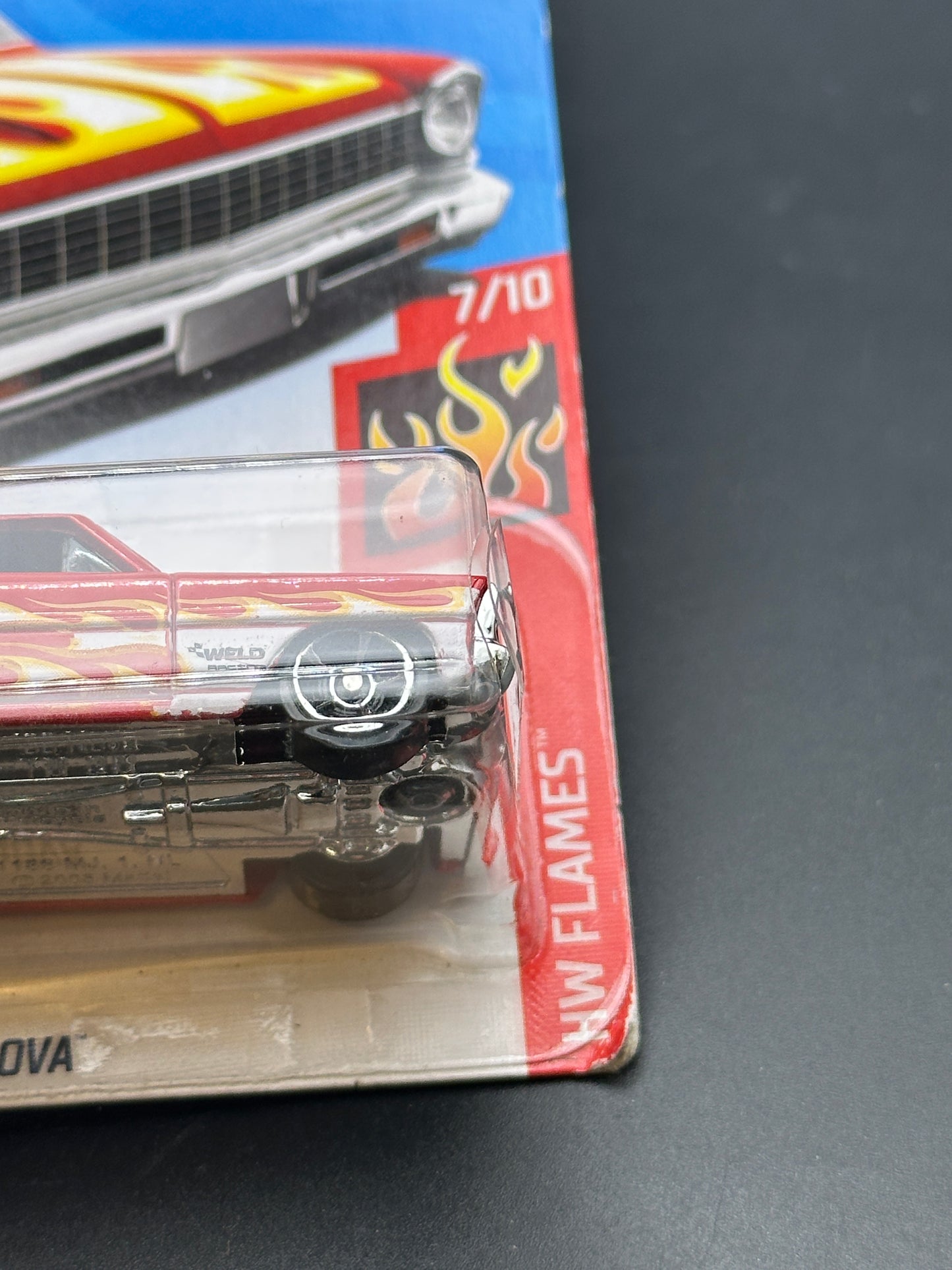 HOT WHEELS - 66 CHEVY NOVA (2019) - HW FLAMES 7/10
