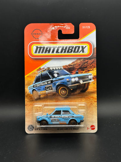 MATCHBOX - 70 DATSUN 510 RALLY - 51/125 - DIECAST