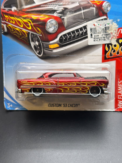 HOT WHEELS - CUSTOM 53 CHEVY (2018) - HW FLAMES 8/10