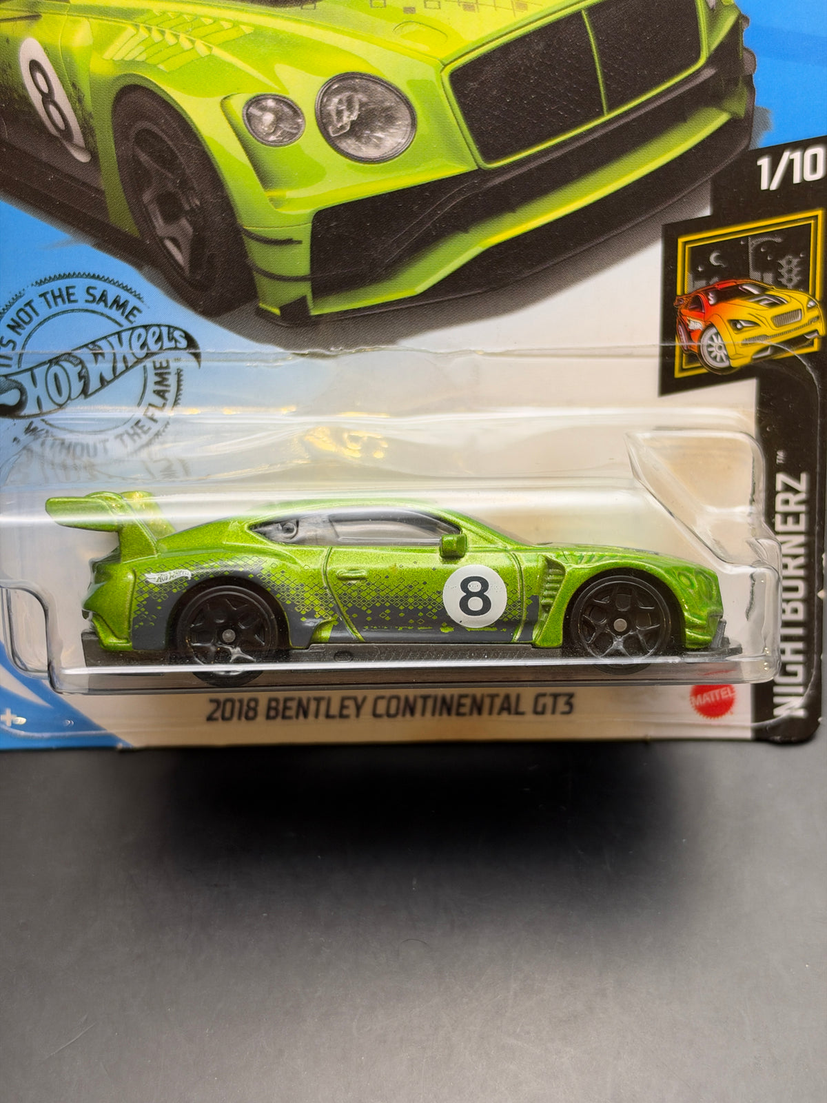 HOT WHEELS - 2018 BENTLEY CONTINENTAL GT3 (2020) - HW NIGHTBURNERZ 1/10