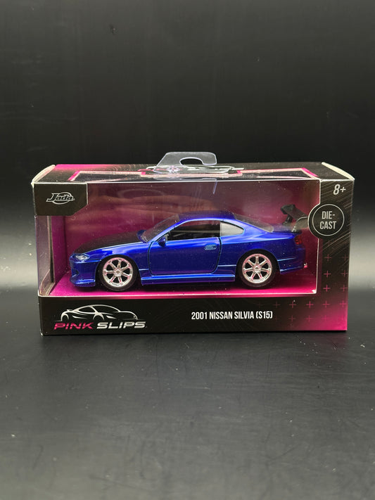 JADA DIECAST CARS - 2001 NISSAN SILVIA S15 - PINK SLIPS 1/32 SCALE