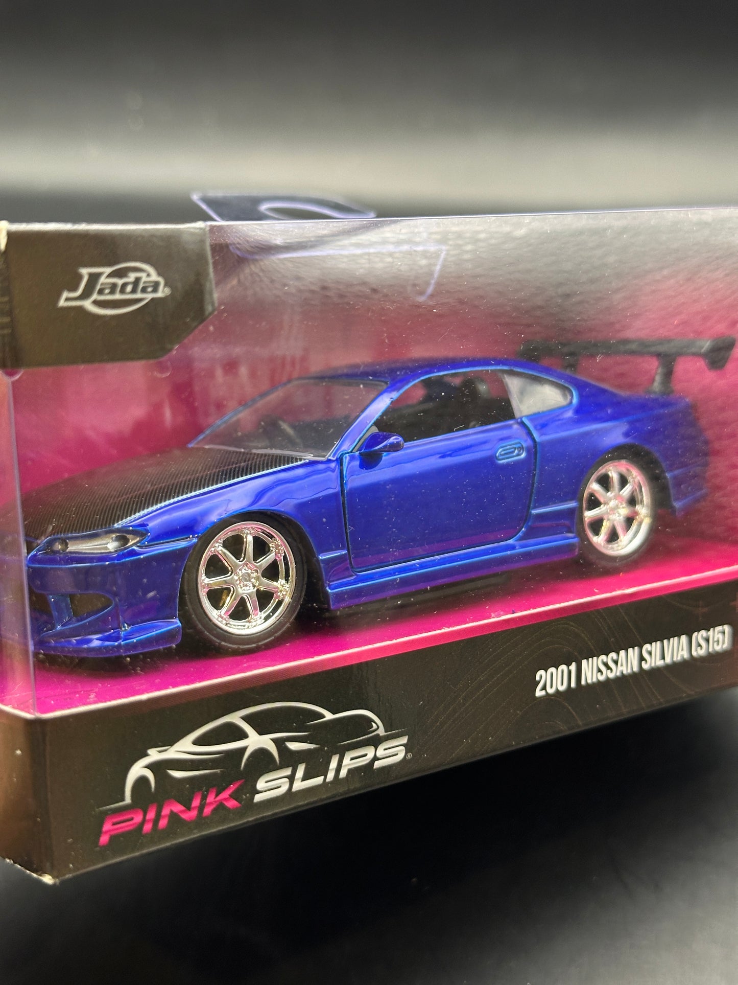 JADA DIECAST CARS - 2001 NISSAN SILVIA S15 - PINK SLIPS 1/32 SCALE