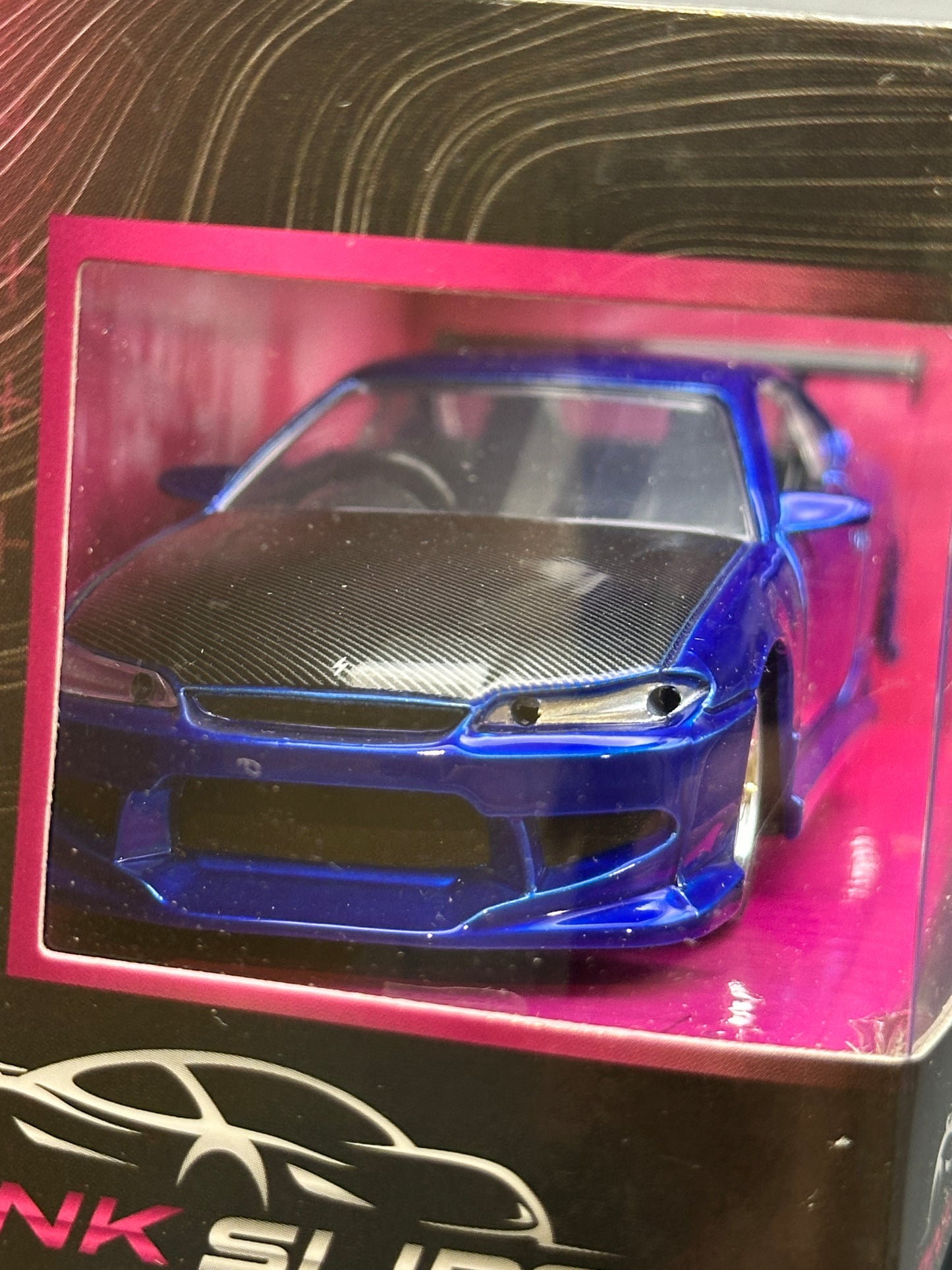 JADA DIECAST CARS - 2001 NISSAN SILVIA S15 - PINK SLIPS 1/32 SCALE