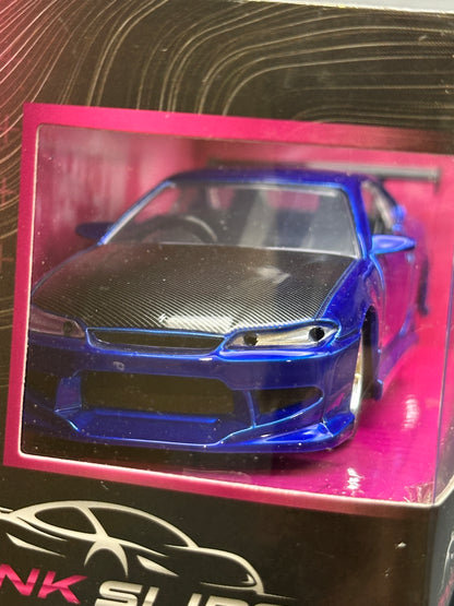 JADA DIECAST CARS - 2001 NISSAN SILVIA S15 - PINK SLIPS 1/32 SCALE