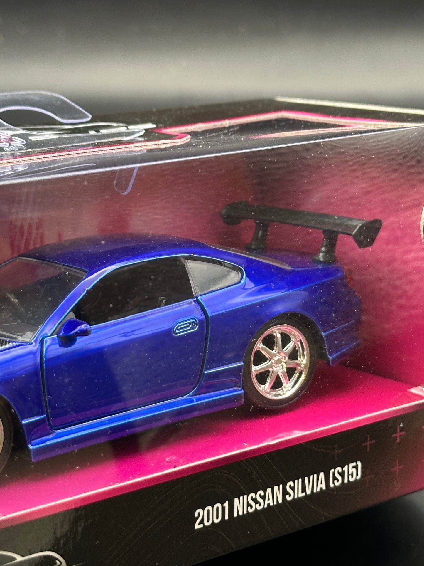 JADA DIECAST CARS - 2001 NISSAN SILVIA S15 - PINK SLIPS 1/32 SCALE
