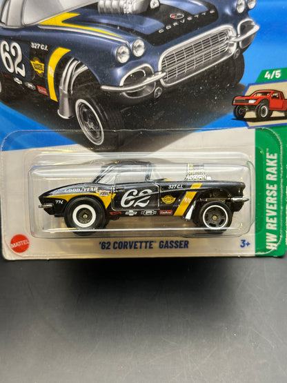 HOT WHEELS - 62 CORVETTE GASSER (2025) - HW REVERSE RAKE 4/5 - SUPER TREASURE HUNT