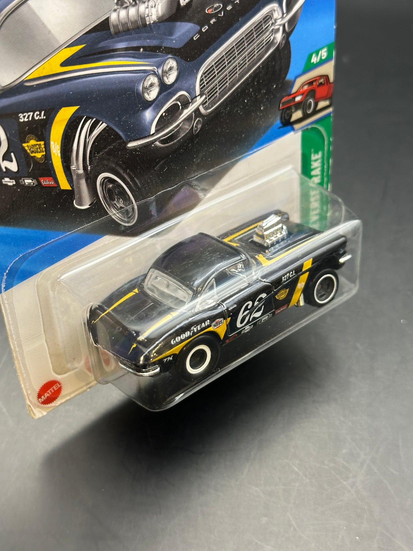 HOT WHEELS - 62 CORVETTE GASSER (2025) - HW REVERSE RAKE 4/5 - SUPER TREASURE HUNT