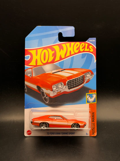 HOT WHEELS - 72 FORD GRAN TORINO SPORT (2022) - HW MUSCLE MANIA 10/10