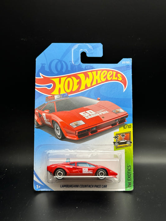 HOT WHEELS - LAMBORGHINI COUNTACH PACE CAR (2018) - HW EXOTICS 9/10