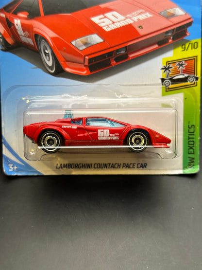 HOT WHEELS - LAMBORGHINI COUNTACH PACE CAR (2018) - HW EXOTICS 9/10