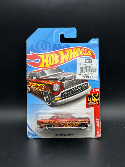 HOT WHEELS - CUSTOM 53 CHEVY (2018) - HW FLAMES 8/10