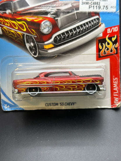 HOT WHEELS - CUSTOM 53 CHEVY (2018) - HW FLAMES 8/10