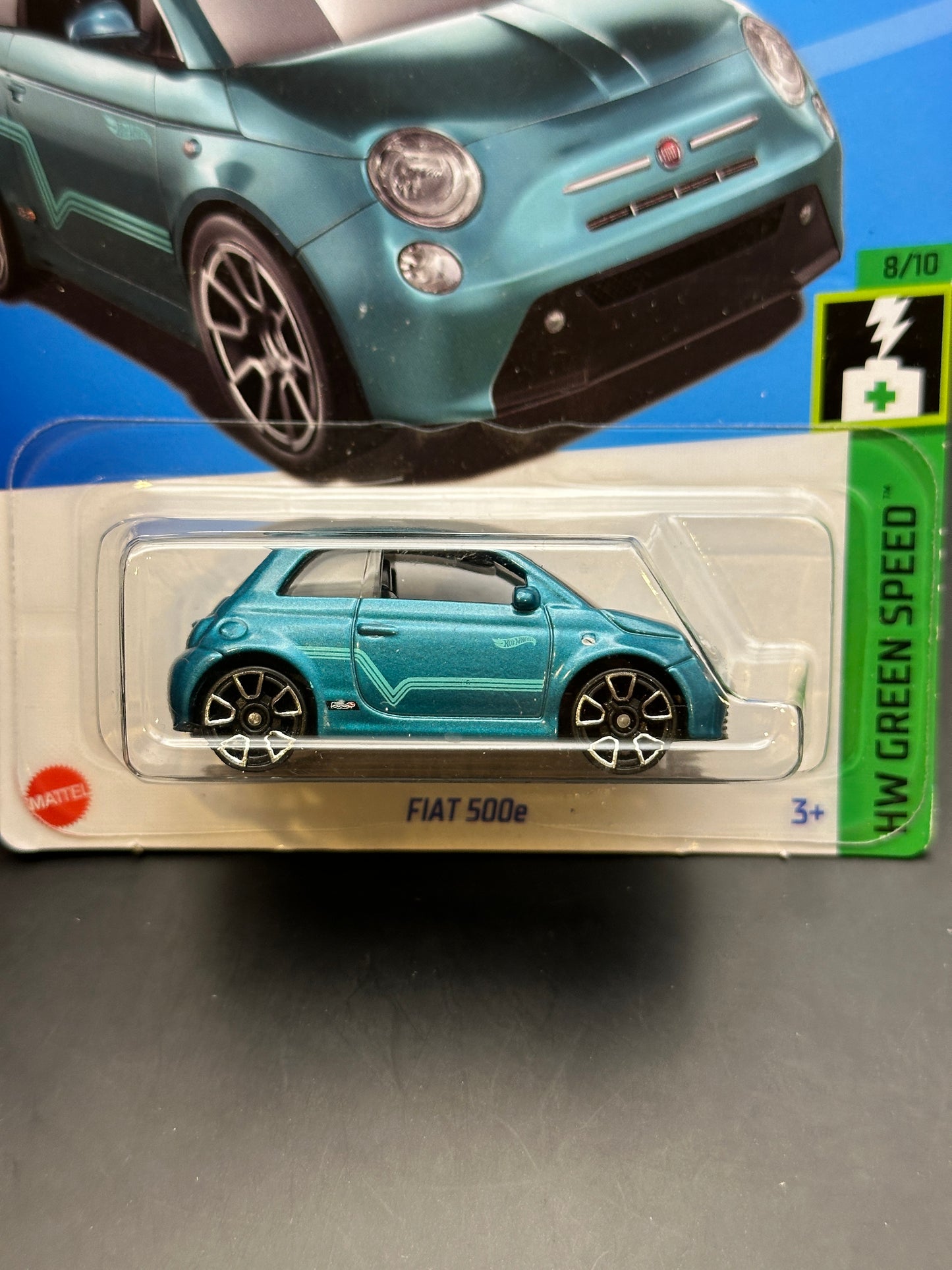 HOT WHEELS - FIAT 500e (2023) - HW GREEN SPEED 8/10