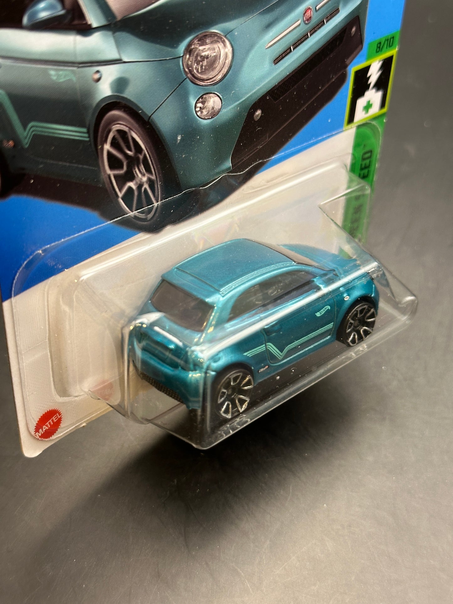 HOT WHEELS - FIAT 500e (2023) - HW GREEN SPEED 8/10