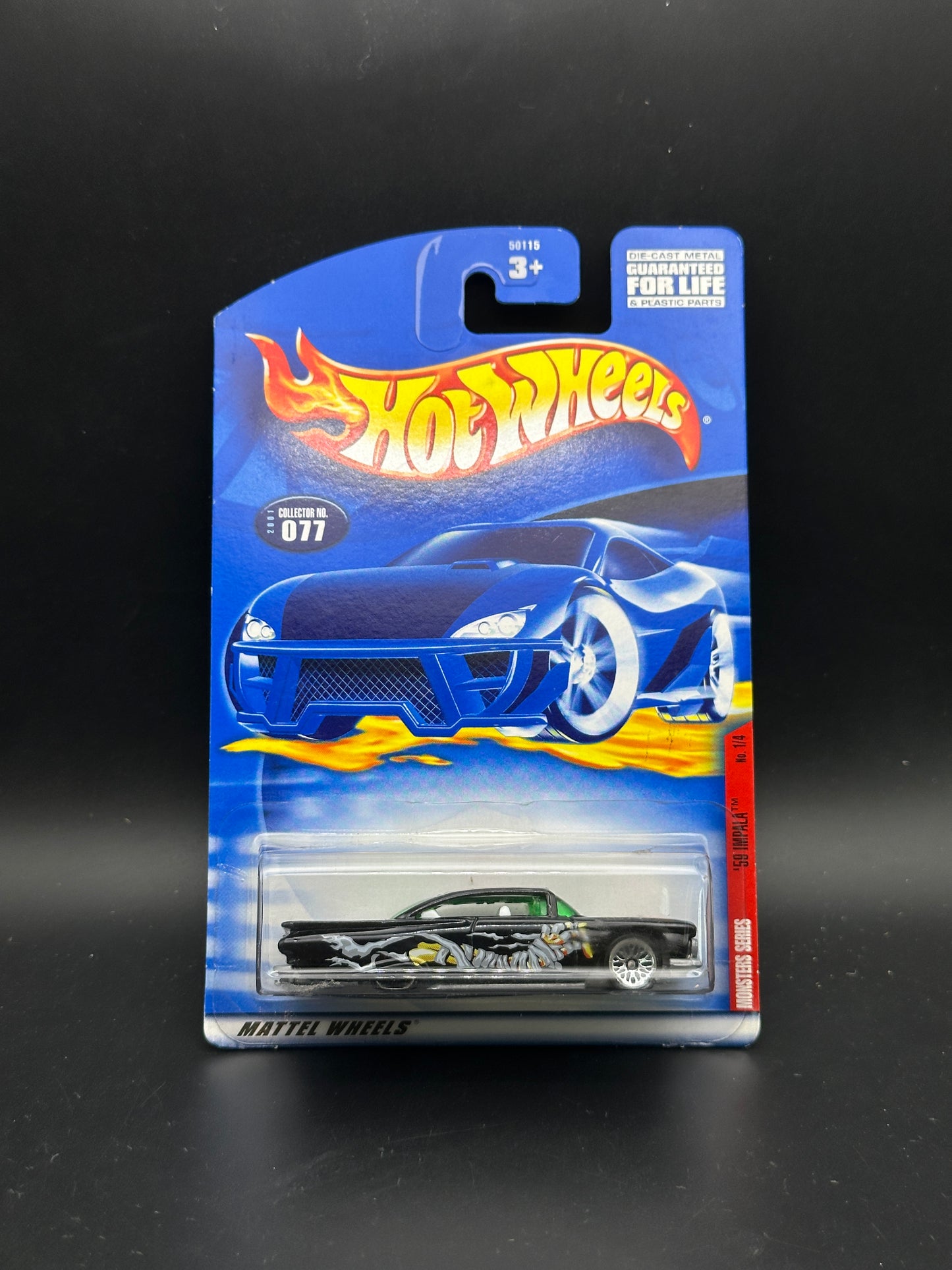 HOT WHEELS - 59 CHEVY IMPALA (2001) - HW MONSTERS 1/4