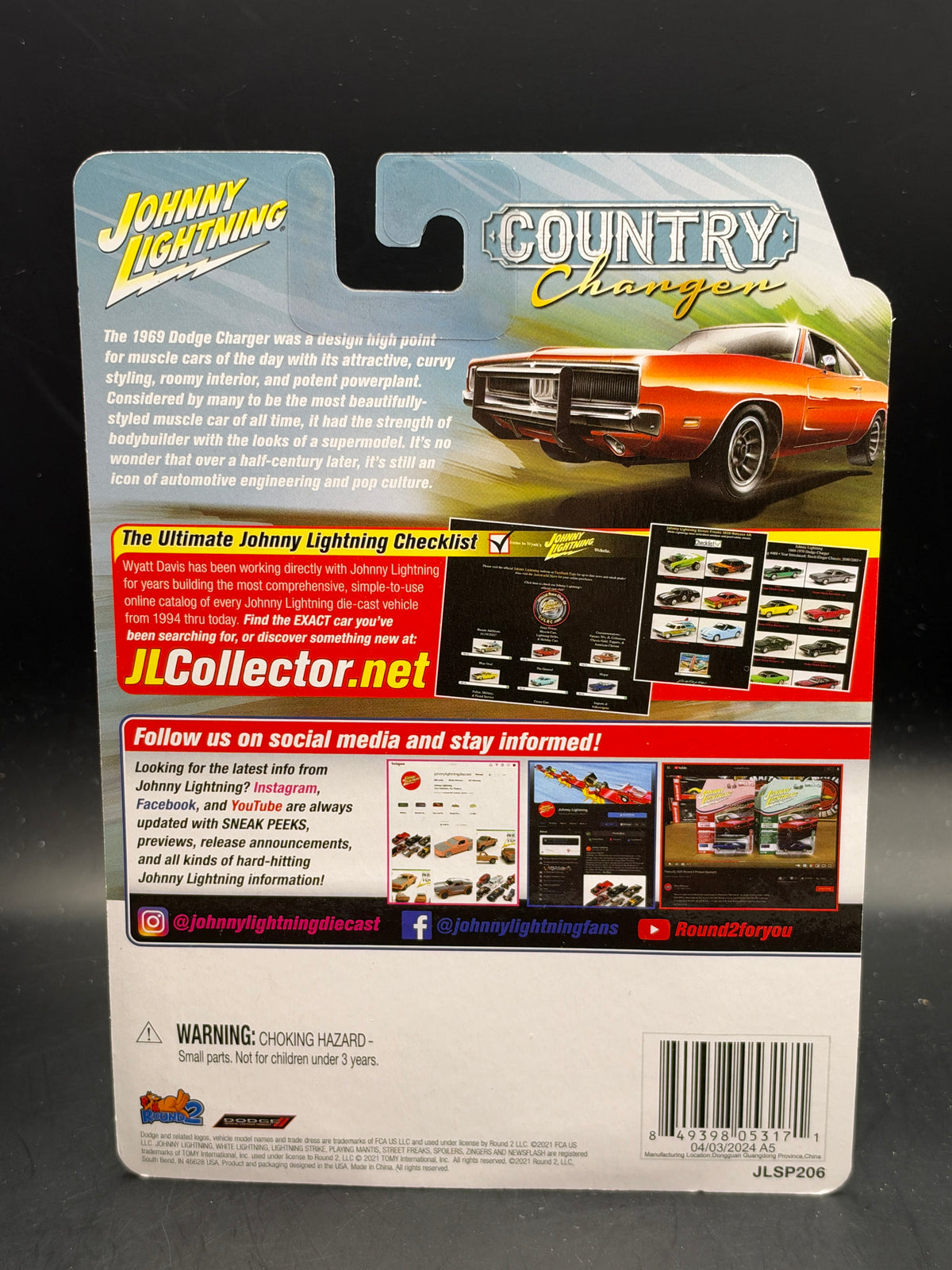 JOHNNY LIGHTNING - 1969 DODGE CHARGER R/T - COUNTRY CHARGER