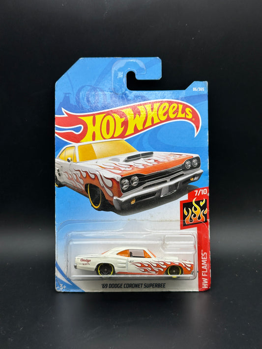 HOT WHEELS - 69 DODGE CORONET SUPERBEE (2018) - HW FLAMES 7/10